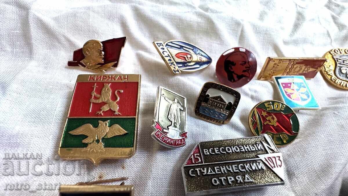 Delivery of Russian Badges 70 pieces