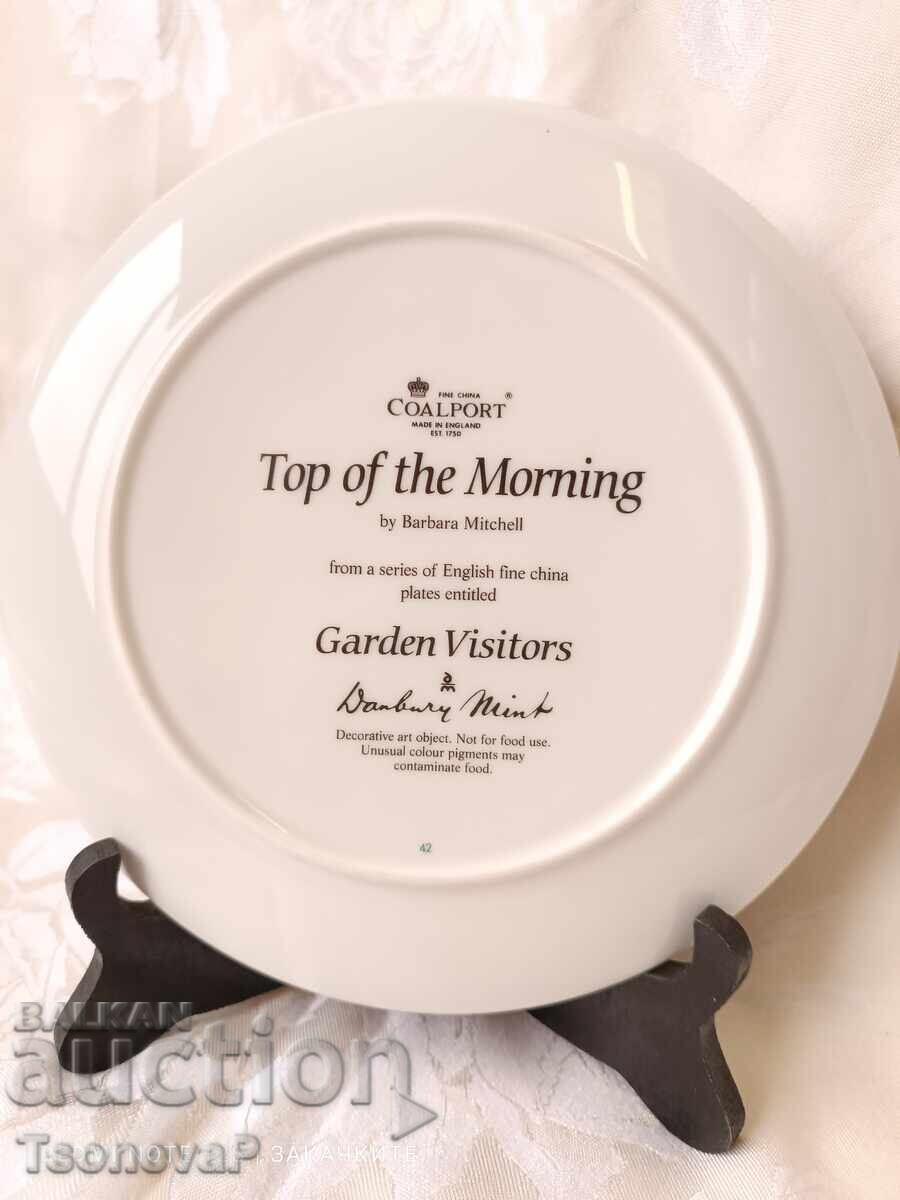 Παράδοση Αγγλικό διακοσμητικό πορσελάνινο πιάτο COALPORT Παράδοση Αγγλικό διακοσμητικό πορσελάνινο πιάτο COALPORT