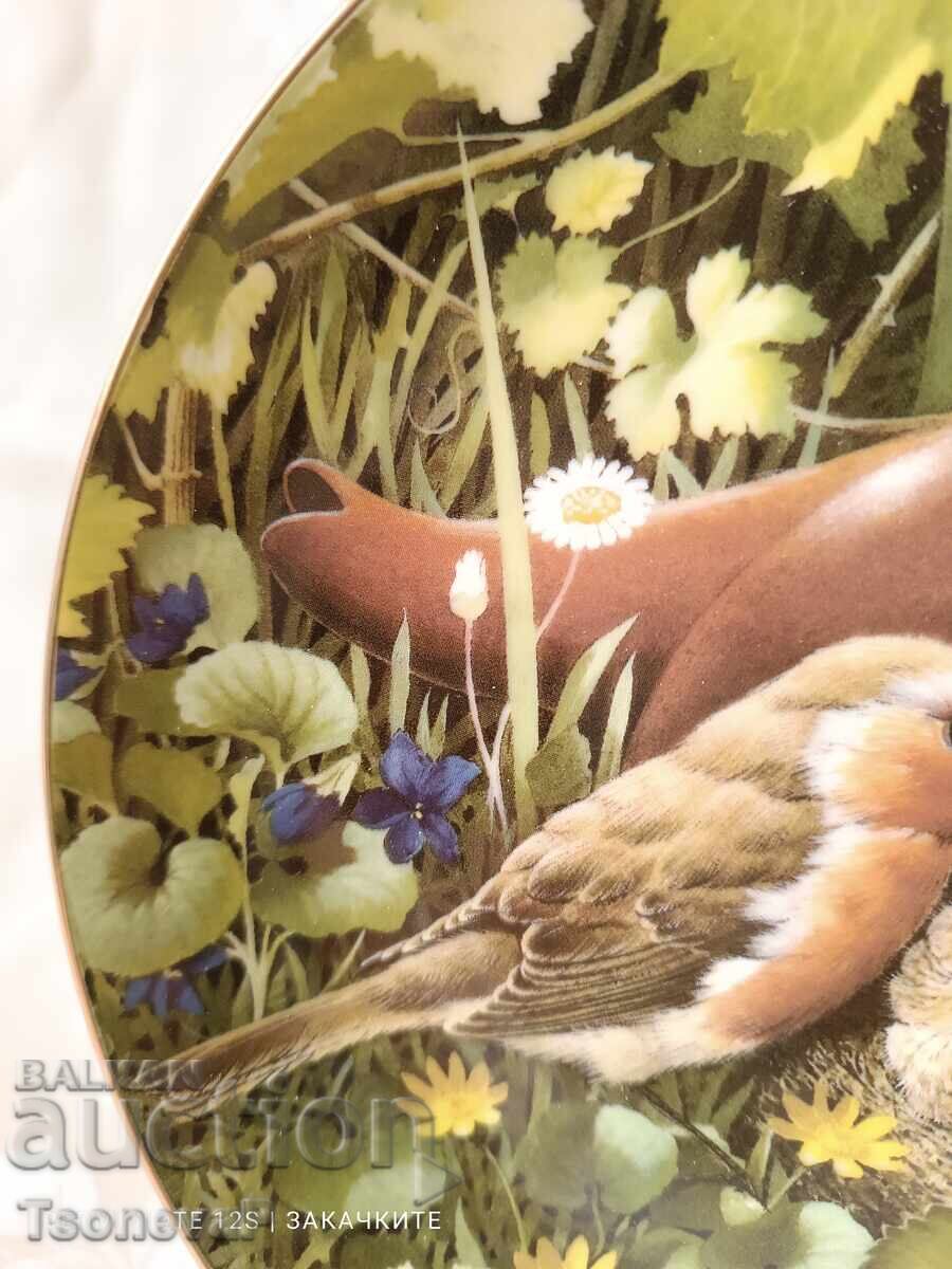 Δημοπρασία Αγγλική διακοσμητική πορσελάνινη πιατέλα