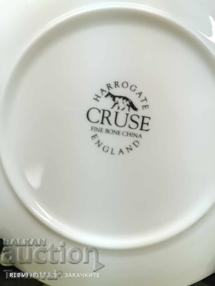 Παράδοση Αγγλική διακοσμητική πορσελάνινη πιατέλα