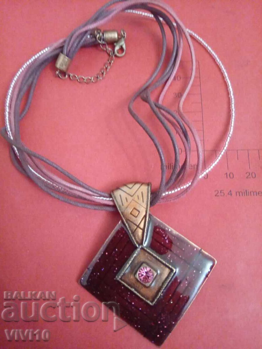 Antique enamel necklace Antique enamel necklace