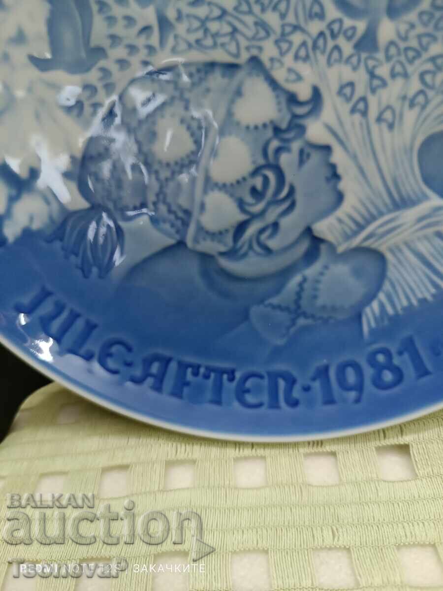 Διακοσμητικό πορσελάνινο πιάτο Bing & Grondahl 1981 με τιμή 10.00 BGN | € 5.11