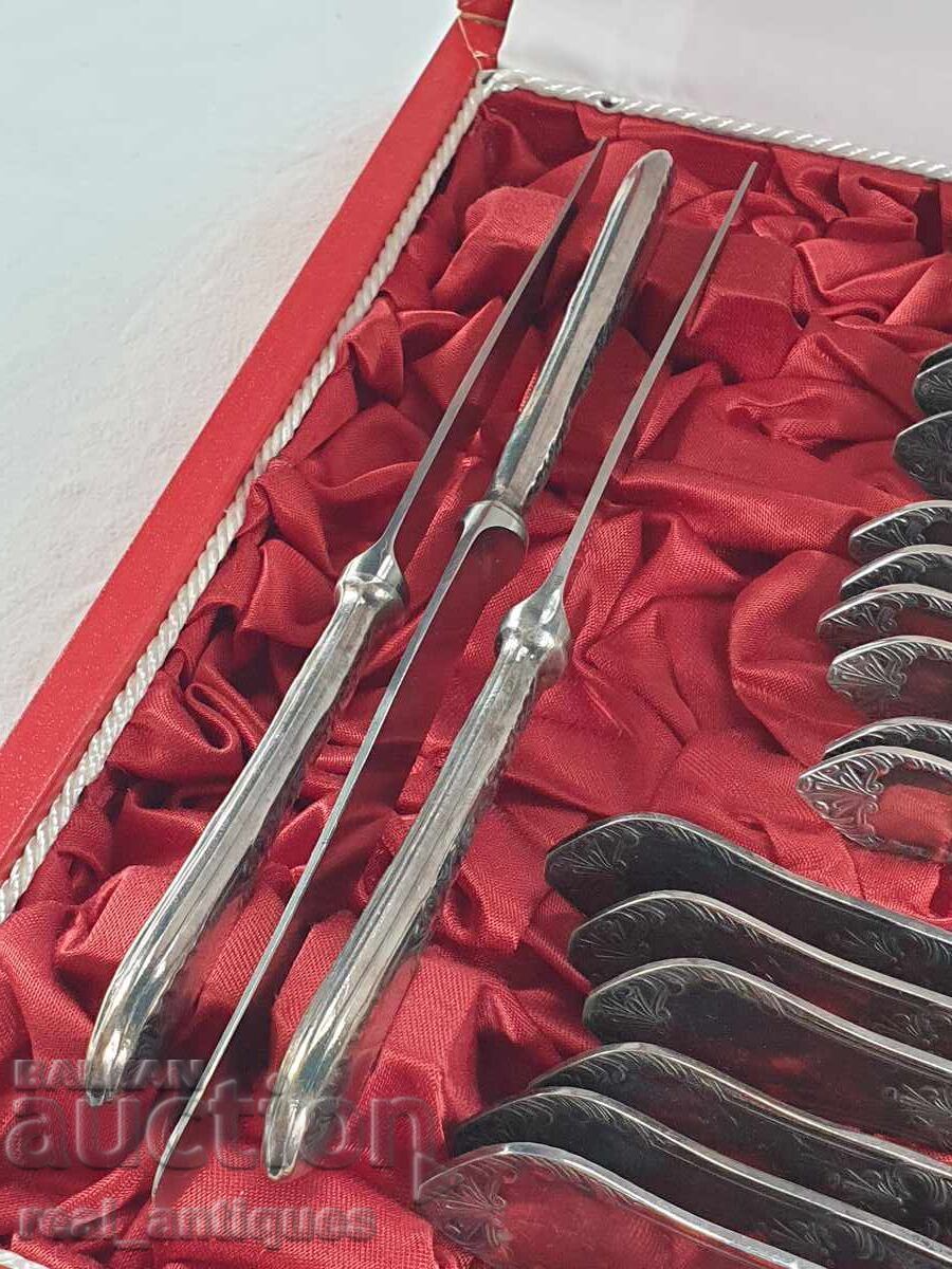 Set of silver plated utensils with price 199.00 BGN | € 101.75