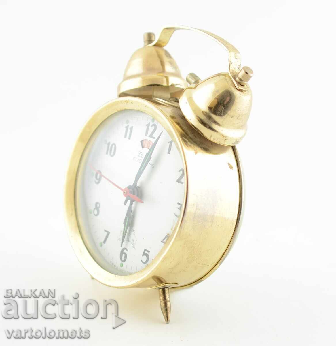 Ceas deșteptător FIVE RAMS CHINA - funcționează cu preț 9.00 BGN | € 4.60