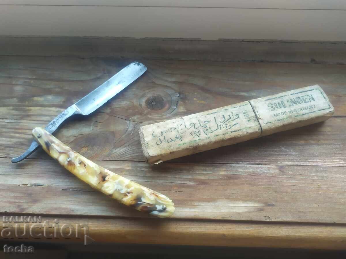 Old Solingen razor, for collection, well-preserved