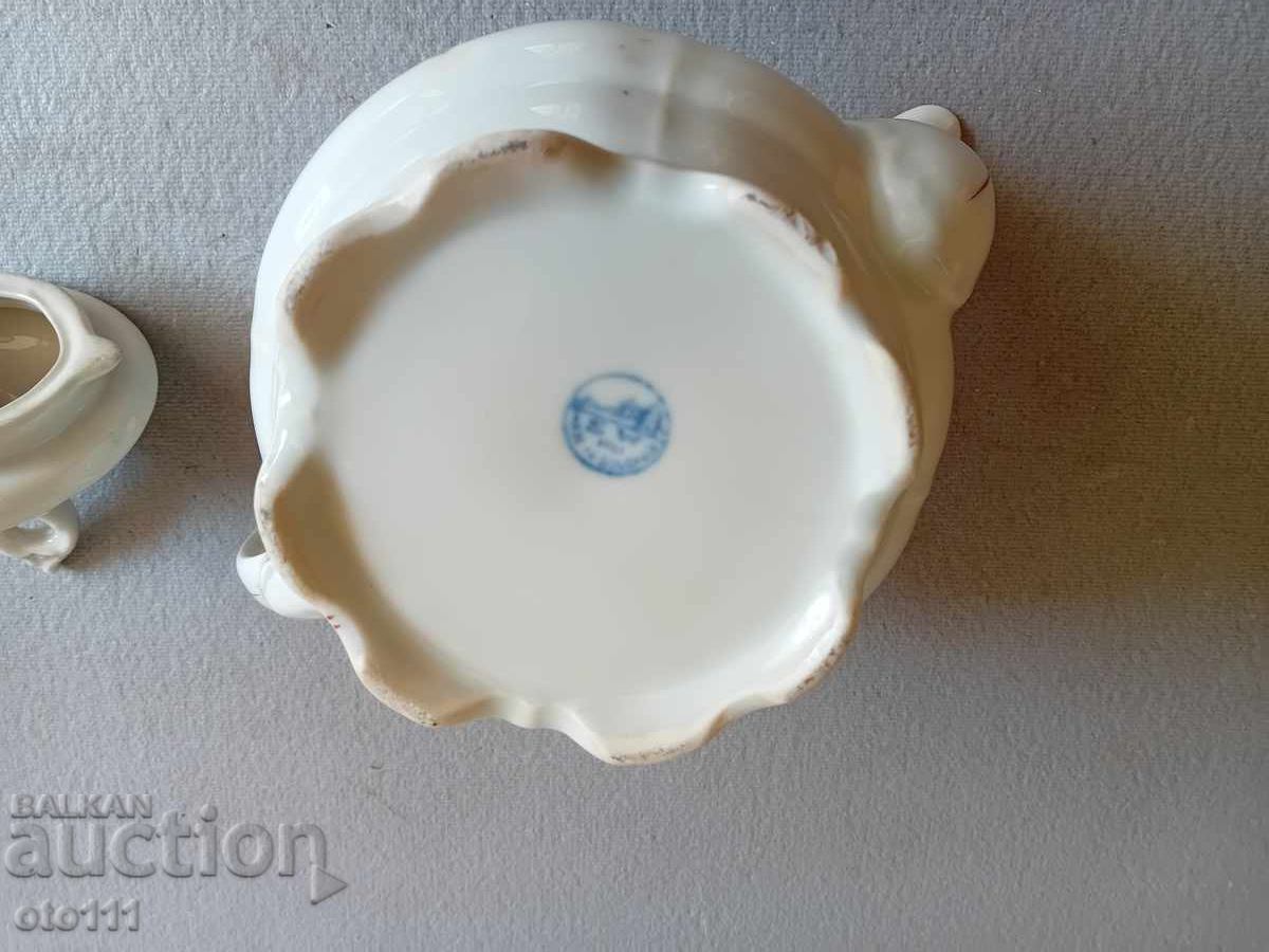 OLD PORCELAIN CAN - 6 OLD PORCELAIN CAN - 6