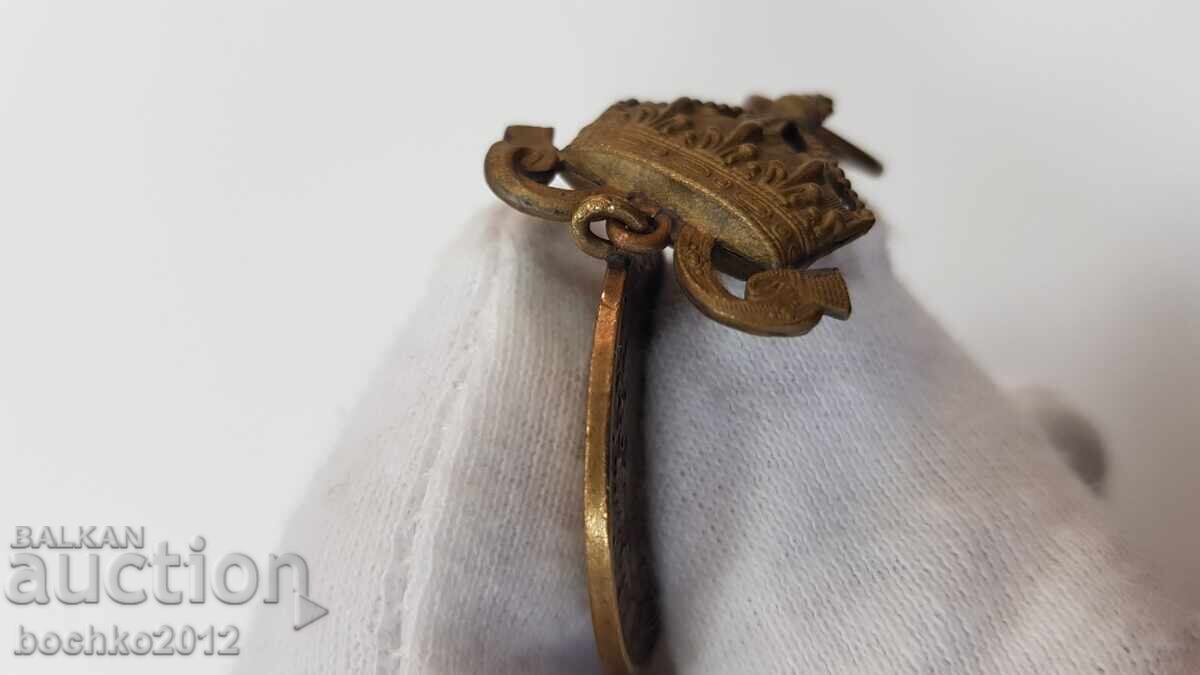 Царски бронзов медал За Заслуга с корона Борис III - 6