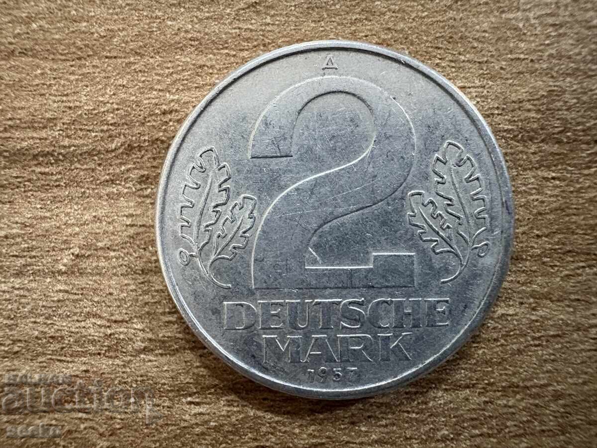ГДР - 2 марки (1957) ГДР - 2 марки (1957)