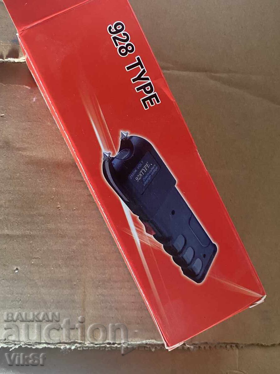 Powerful Stun Gun 928, With cable and black case, 8000kW - 7