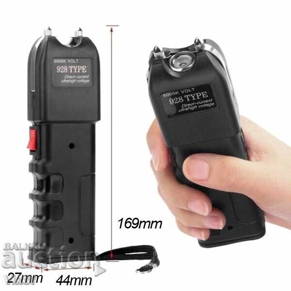 Powerful Stun Gun 928, With cable and black case, 8000kW