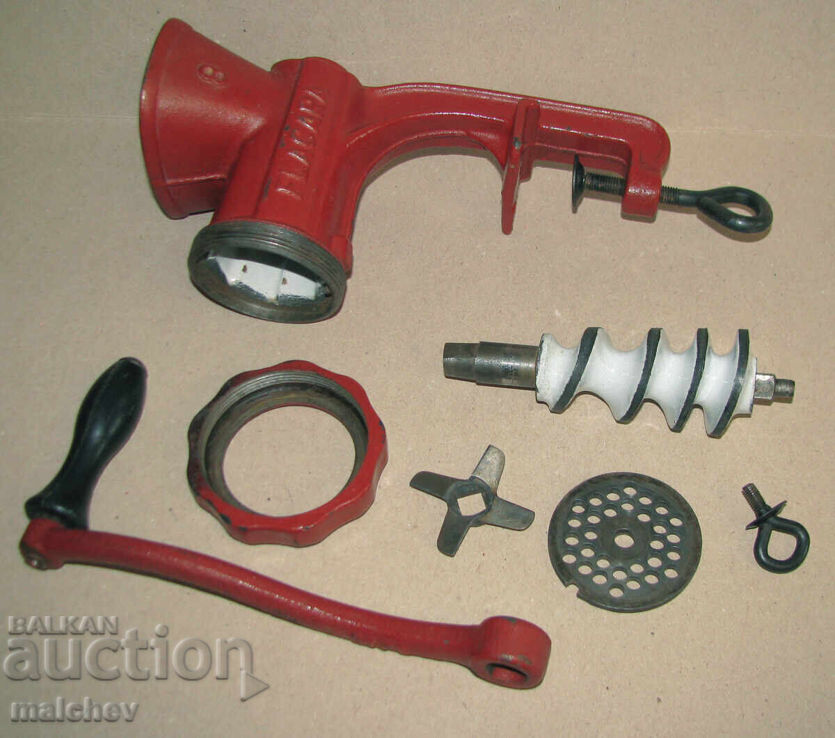 Râșniță manuală tocător de carne tocător de carne rum. nr. 8, excelentă - 6