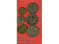 HONG KONG HONK KONG 10 20 50i Cent 1 2 5 $ SET - NEW UNC