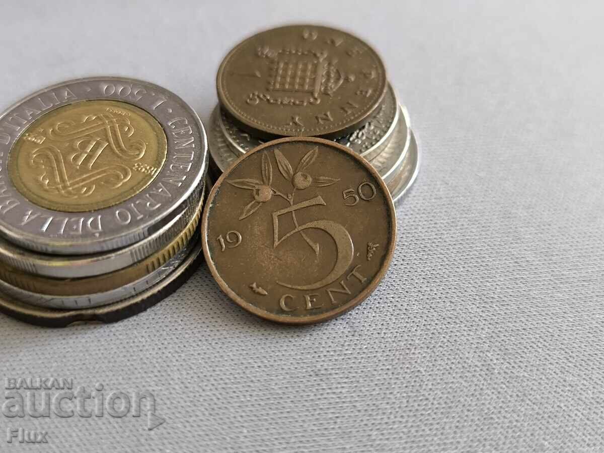 Monedă - Olanda - 5 cenți | 1950 Monedă - Olanda - 5 cenți | 1950