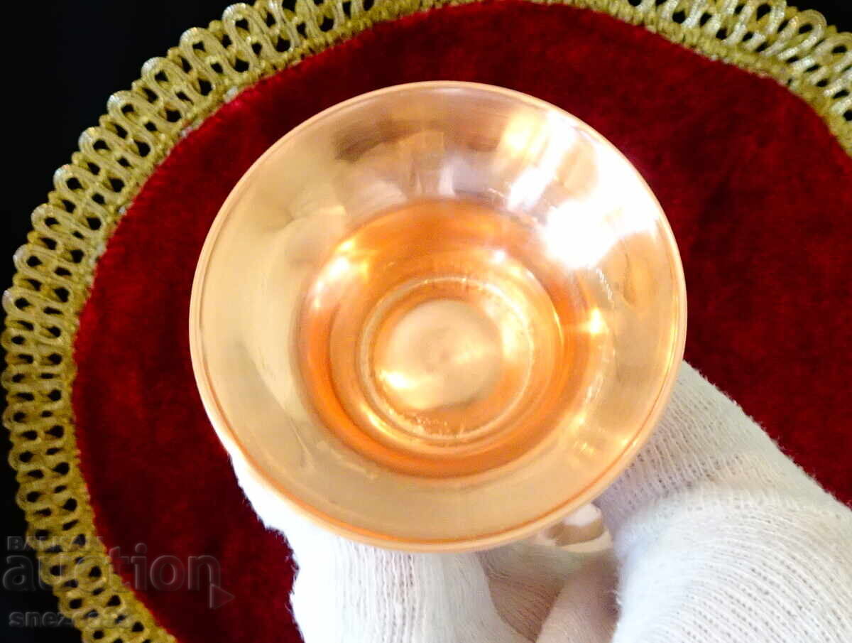 Royal honey pitcher, copper wine glass, stones - 5