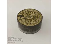 Veche cutie metalică de țigări CUT GOLDEN BAR W.D & H.O #5909