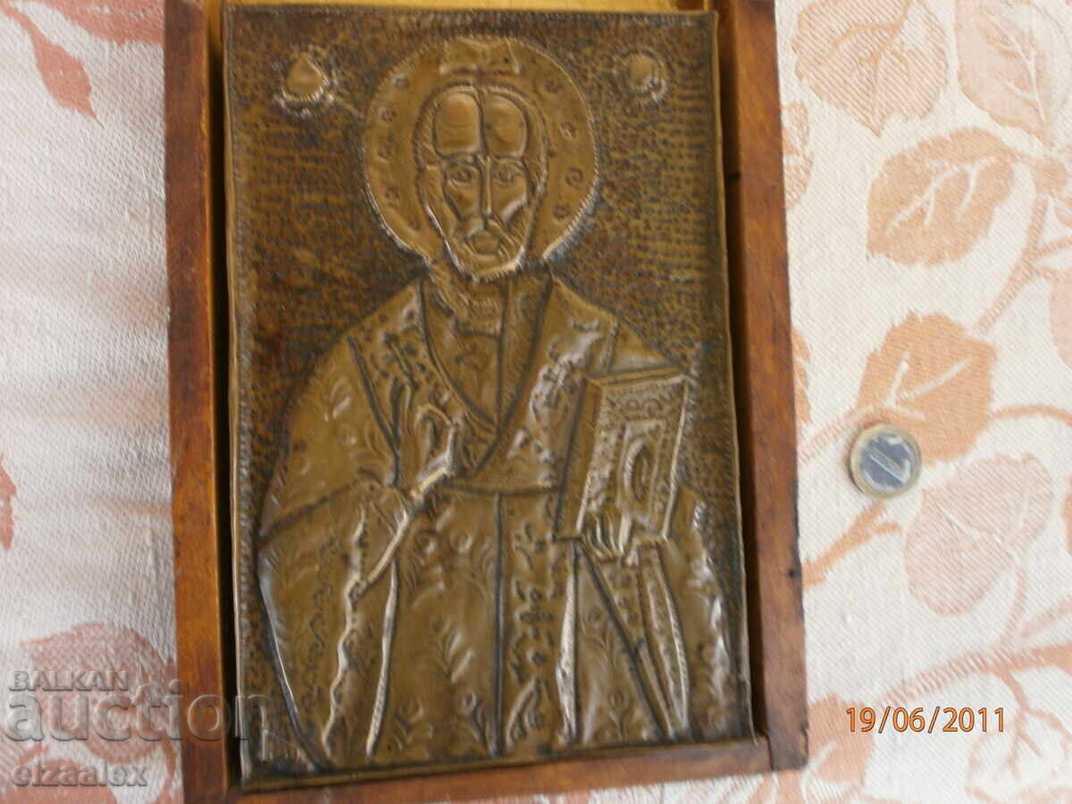 Bronze Icon of St. Nicholas with price 50.00 BGN | € 25.56