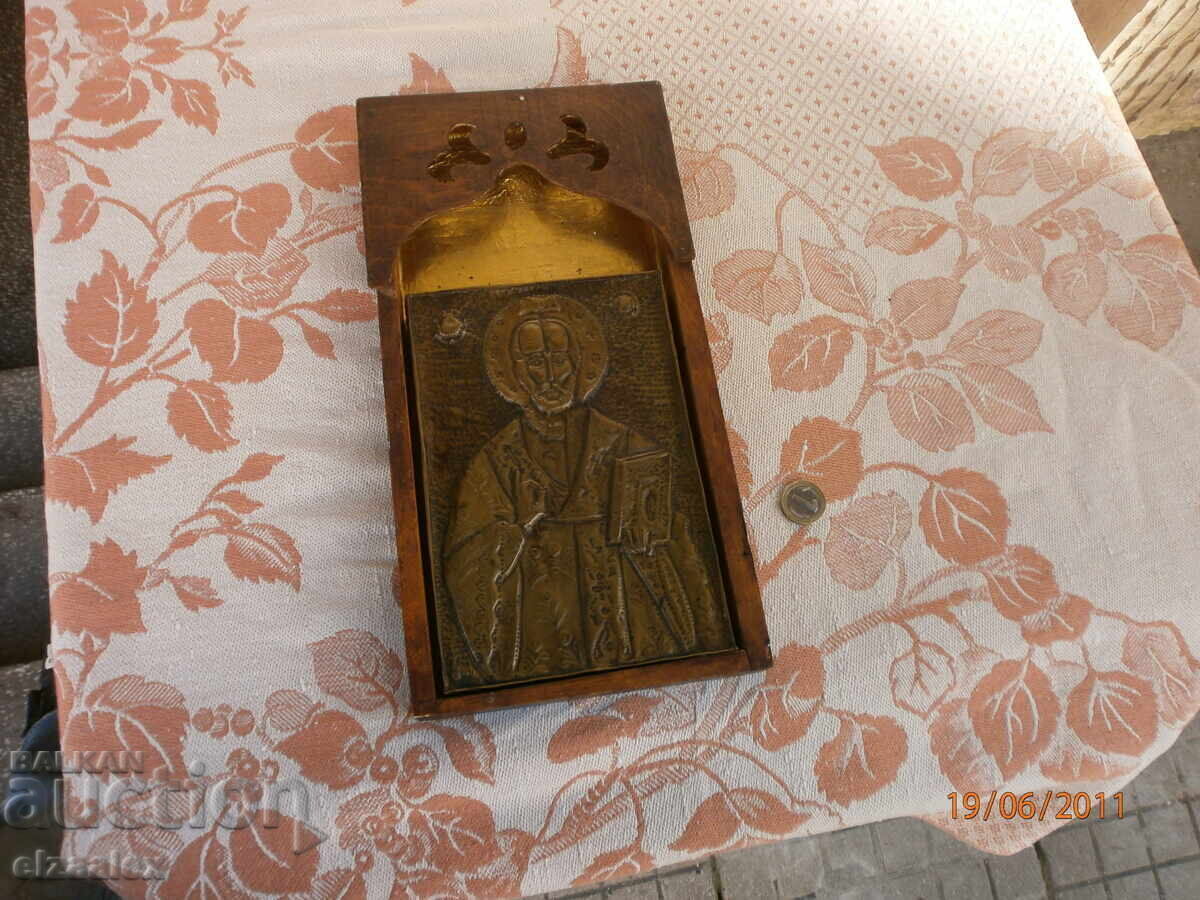 Bronze Icon of St. Nicholas