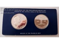 Silver Proof Set Manuel Quezon 1978 Philippines