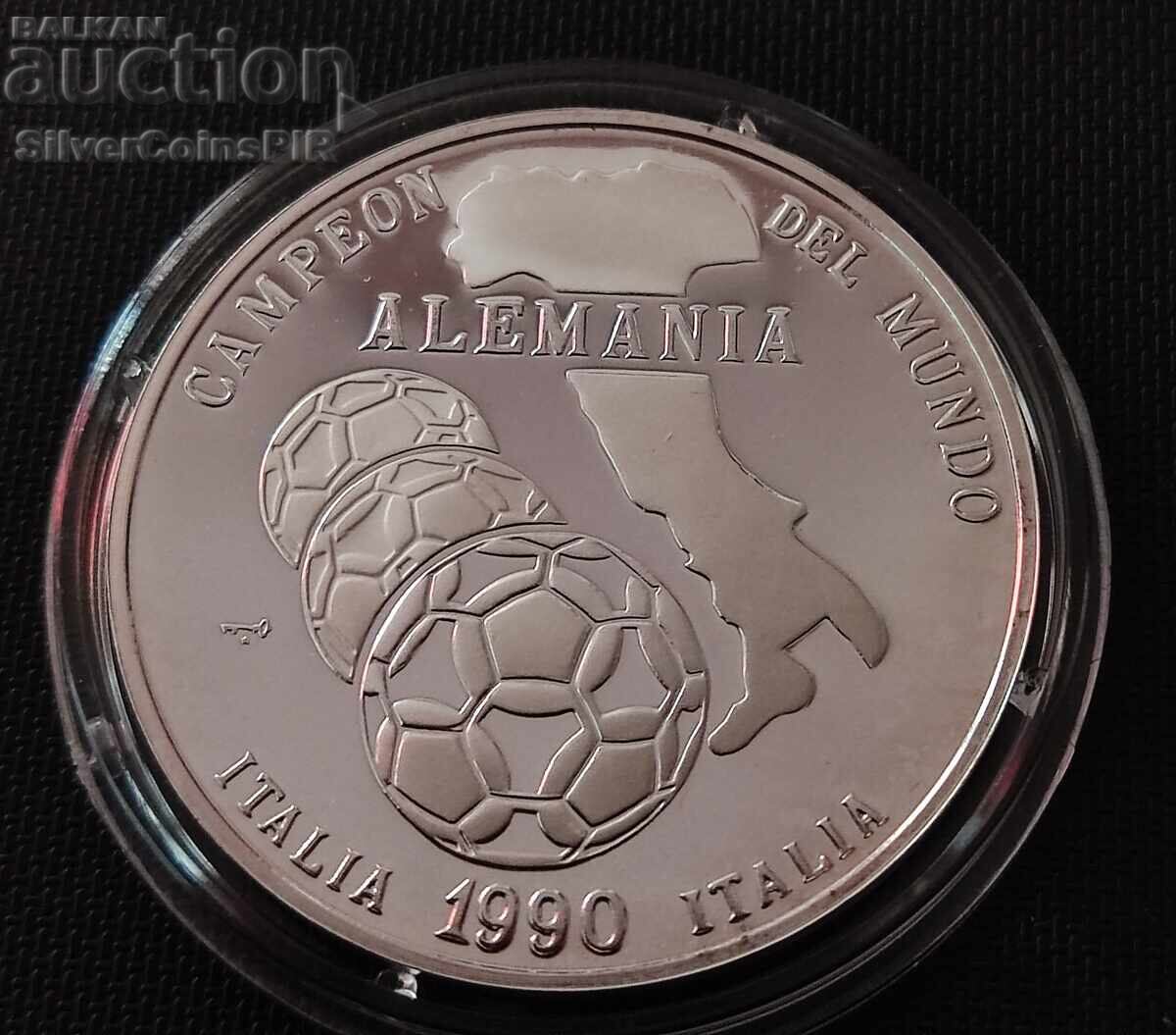 Silver WRONG Coat of Arms 5 Pesos World Cup 1990 Cuba with price 180.00 BGN | € 92.03 Silver WRONG Coat of Arms 5 Pesos World Cup 1990 Cuba with price 180.00 BGN | € 92.03