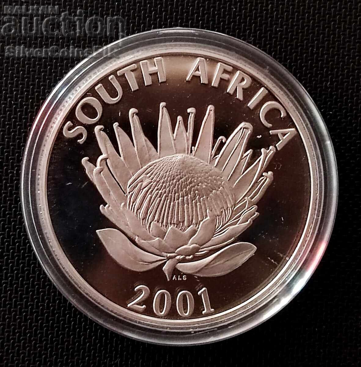 Silver 1 Rand Tourism 2001 South Africa - 5