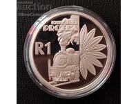 Silver 1 Rand Tourism 2001 South Africa