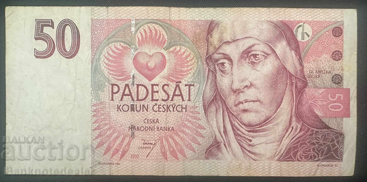 Τσεχική Δημοκρατία 50 Κορούν 1997 Pick 17 Ref 9872
