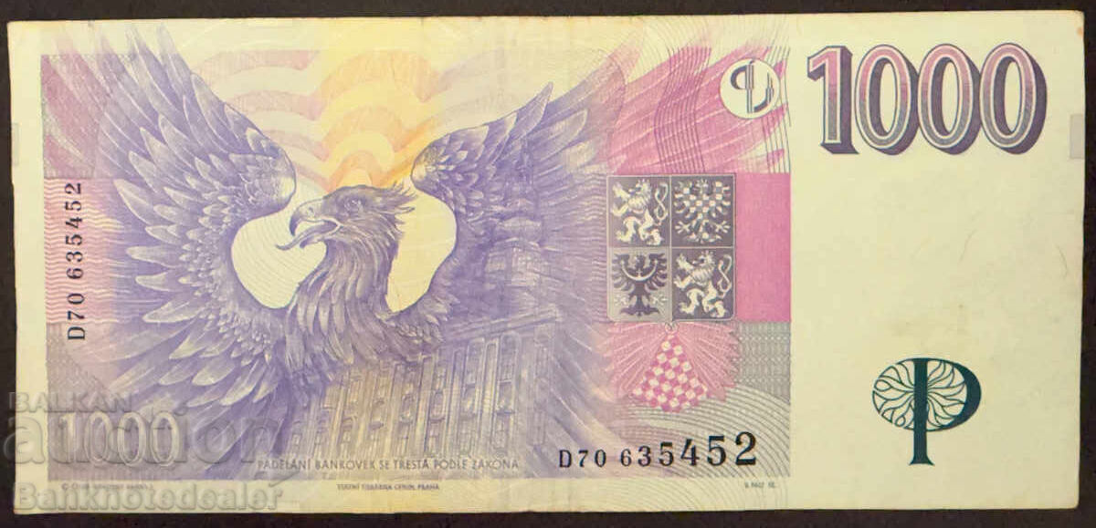 Czech Republic 1000 Koruna 1996 Pick 15a Ref 5452 with price 110.00 BGN | € 56.24