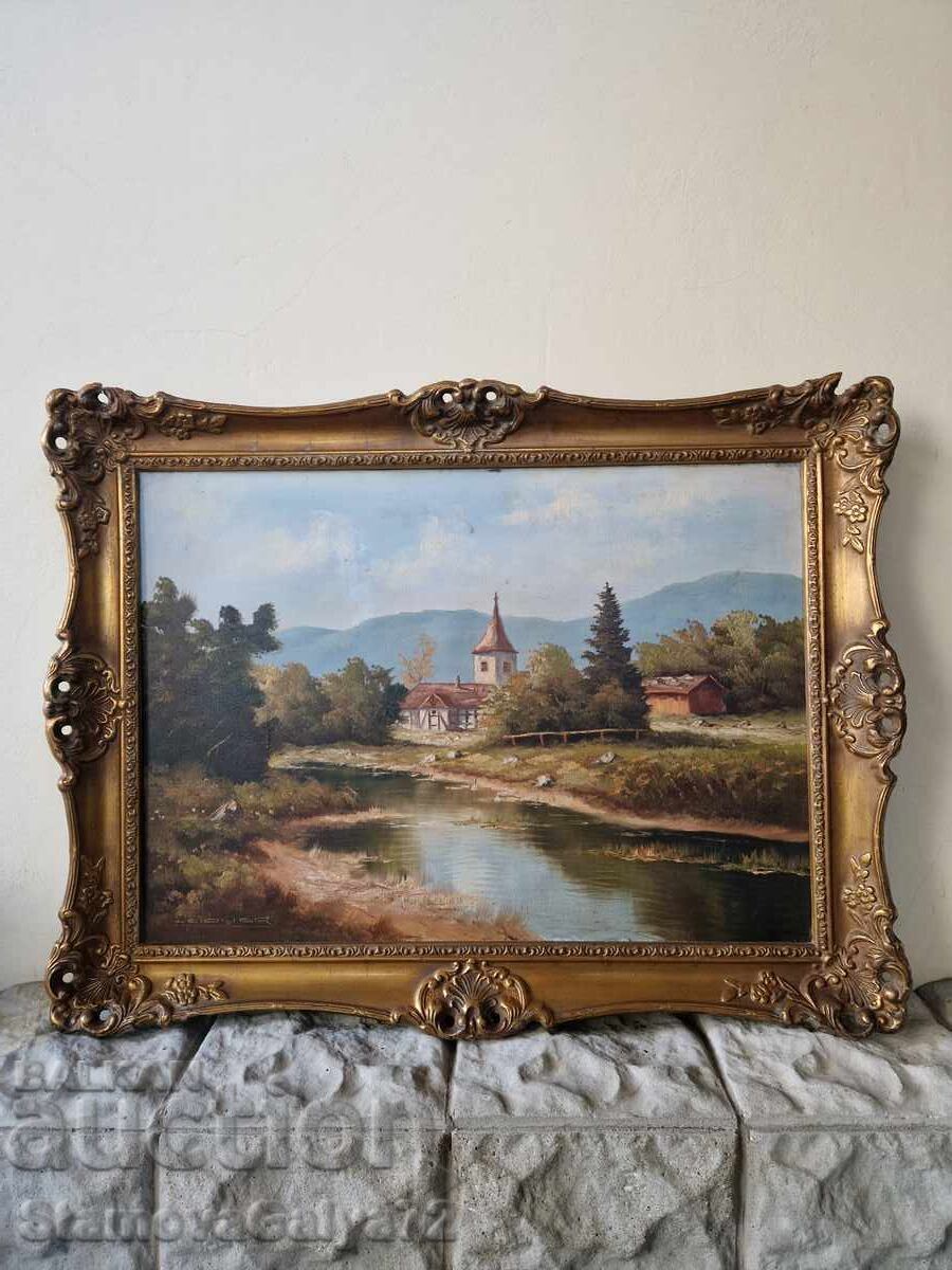 Beautiful antique Dutch original oil painting
