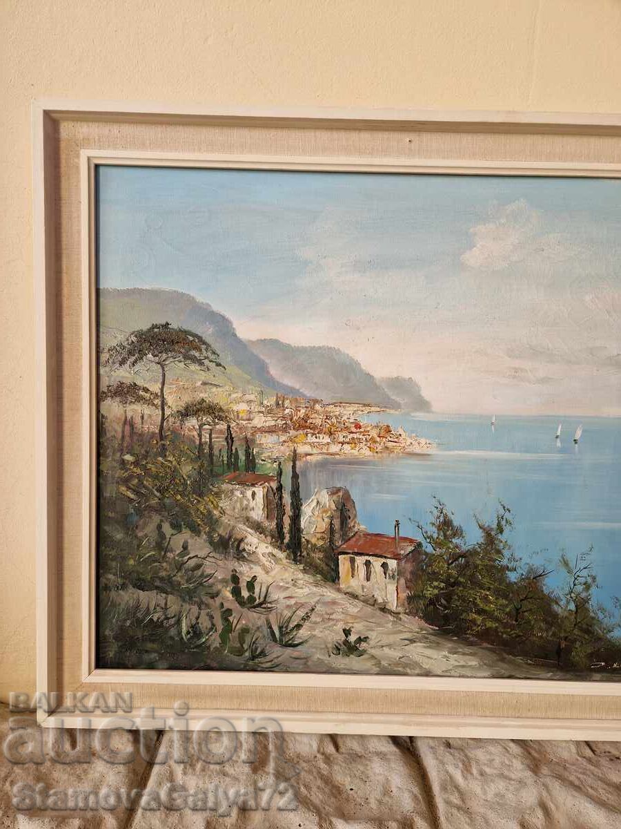 Livrarea Minunat pictură antică în ulei pe pânză Livrarea Minunat pictură antică în ulei pe pânză