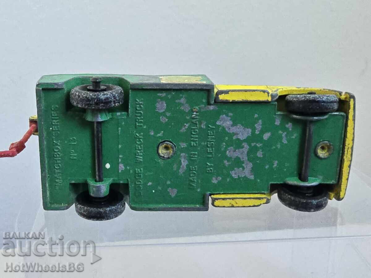 Matchbox LESNEY No. 13D Dodge Wreck Truck 1965 - 6