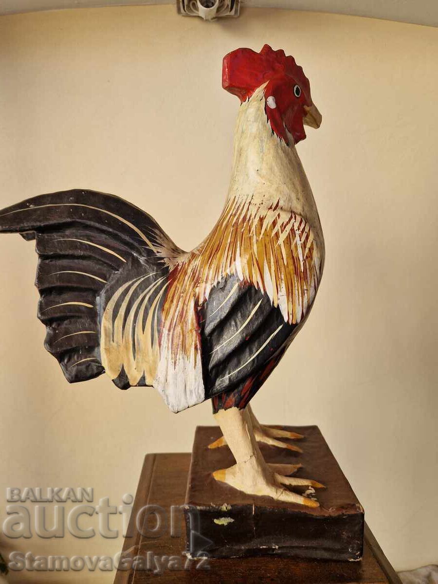 Auction  Large antique figure statuette Papier-mâché