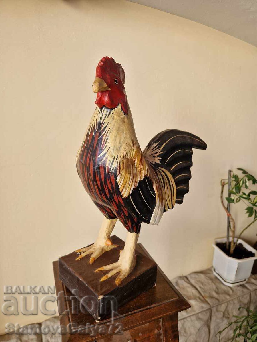 Figurină antică mare, statuetă Papier-mâché - 6