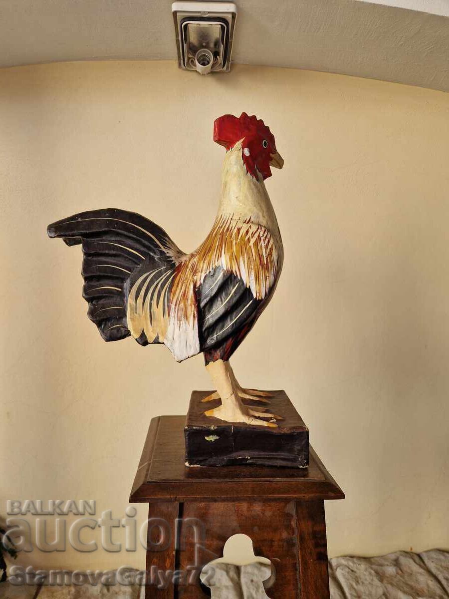 Figurină antică mare, statuetă Papier-mâché