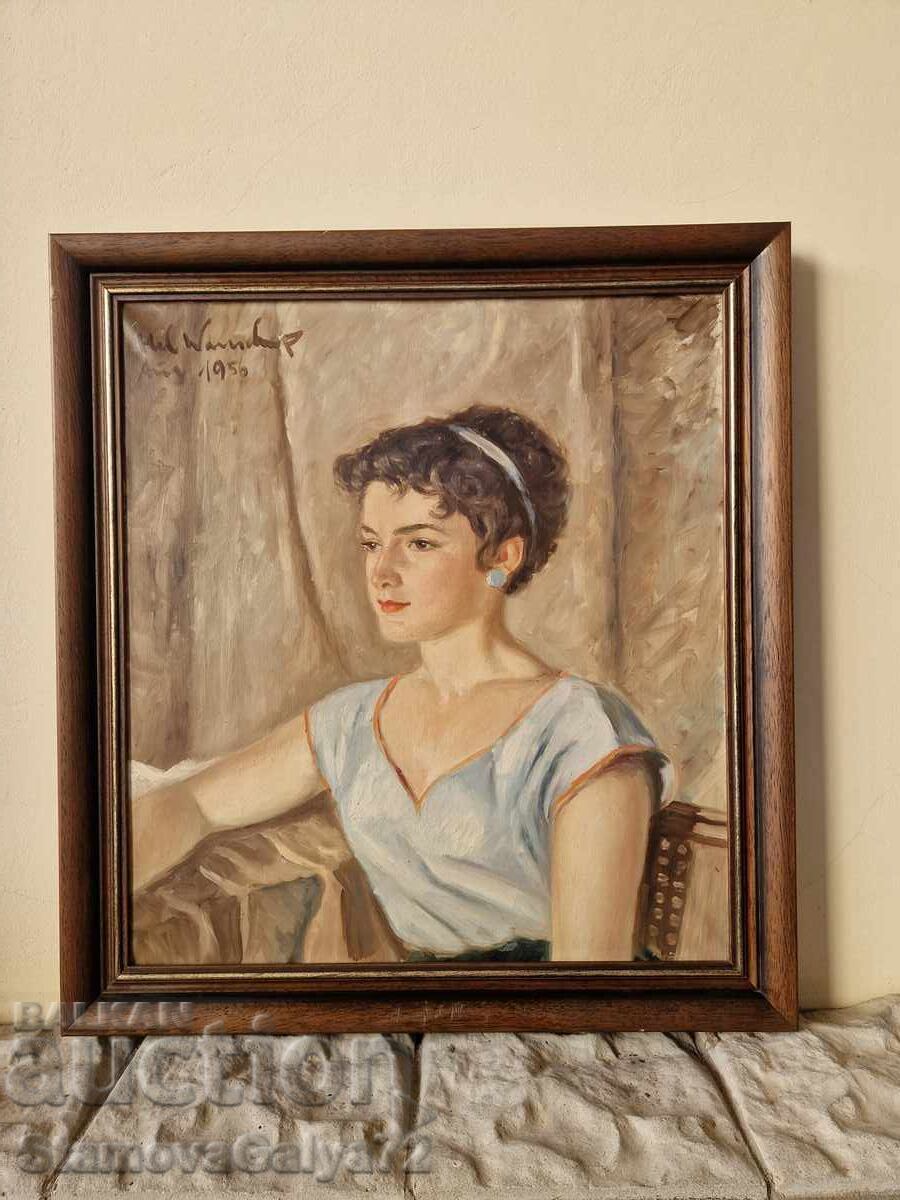 Superb antique original oil painting Superb antique original oil painting