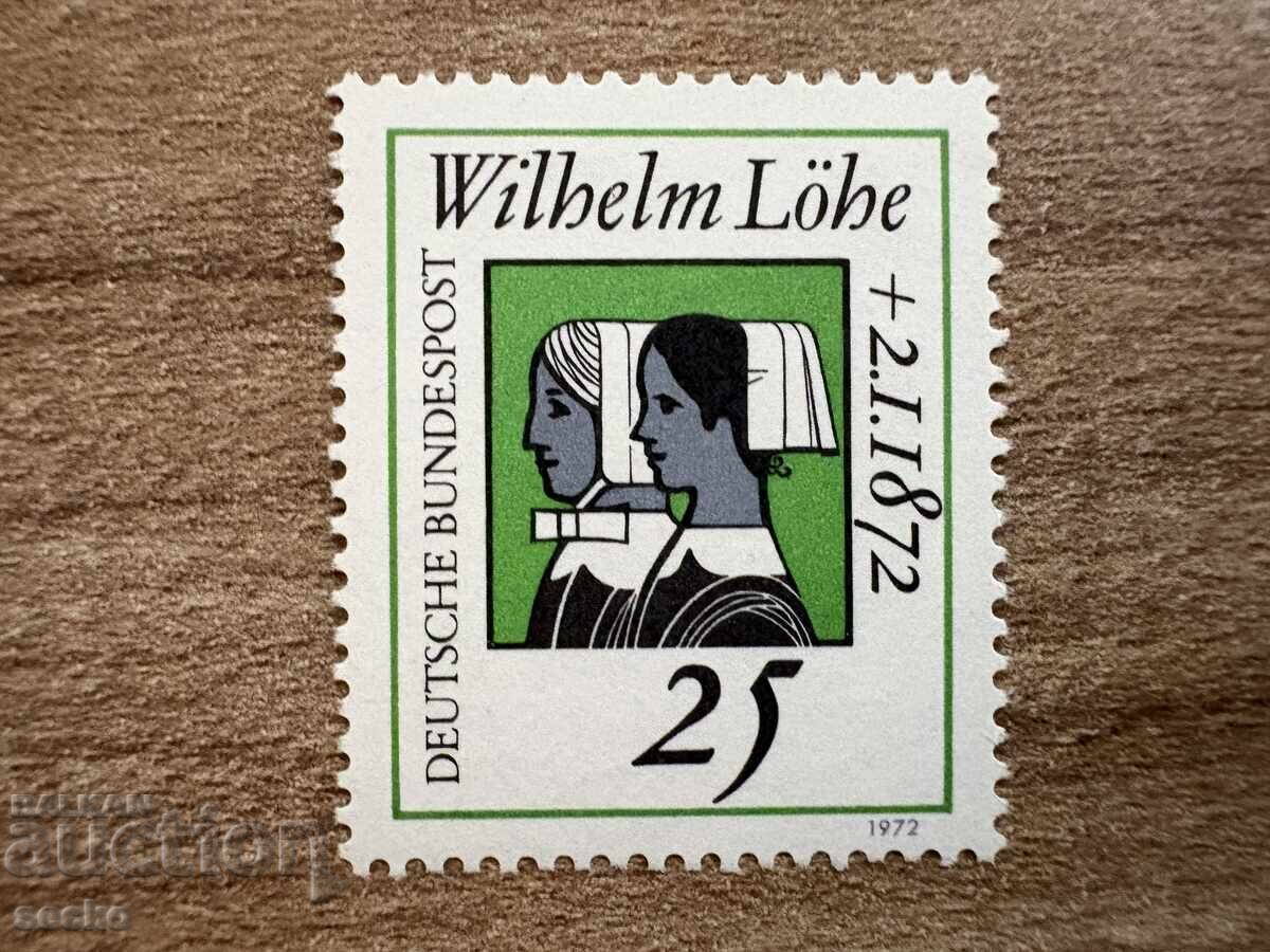 RFG/GFR - 100 g. de la moartea lui Wilhelm Löhe (1972) MNH