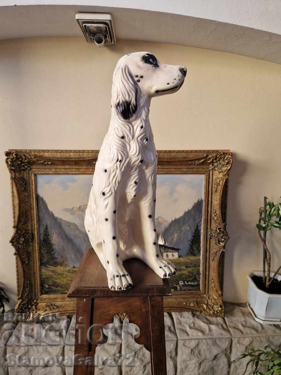 Mare figurină ceramică antică englezească unică - 5