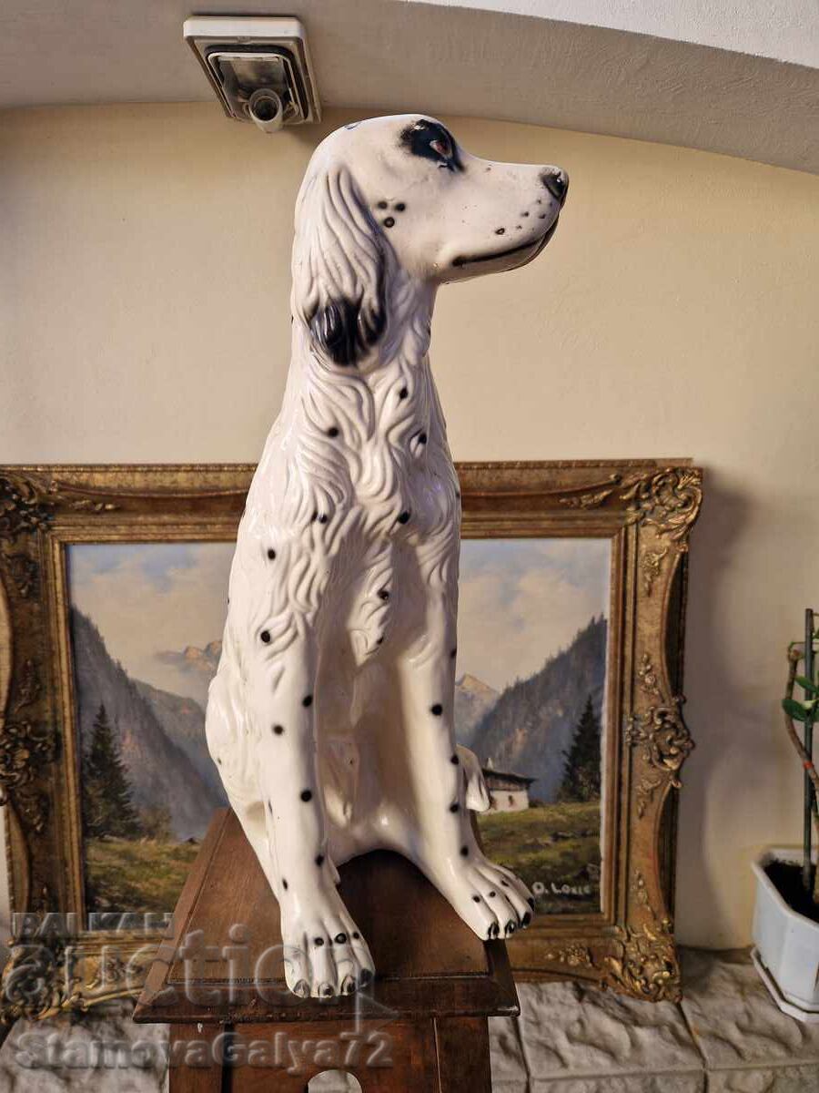 Mare figurină ceramică antică englezească unică - 6