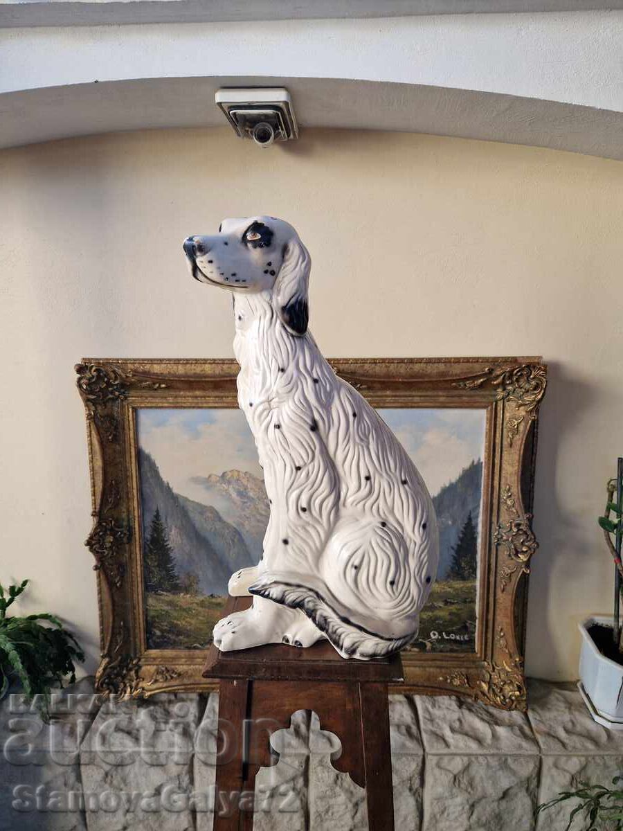 Mare figurină ceramică antică englezească unică