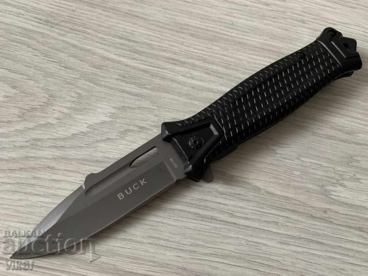 Сгъваем автоматичен нож Buck-Da148-90х225 мм Black eddition с цена 19.50 лв. | € 9.97