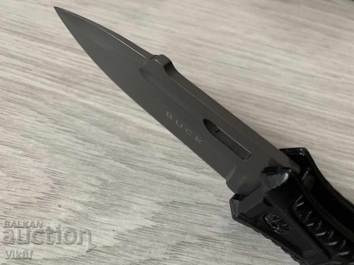 Сгъваем автоматичен нож Buck-Da148-90х225 мм Black eddition - 5