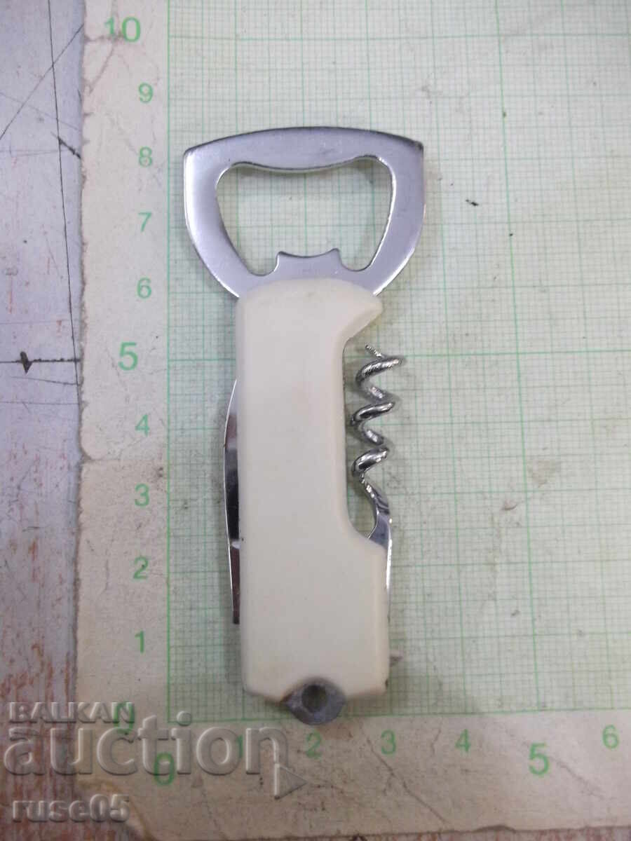 Bottle opener with corkscrew and knife with price 10.00 BGN | € 5.11