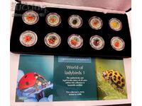 Kalinka Set: 10 Coins with Coloring