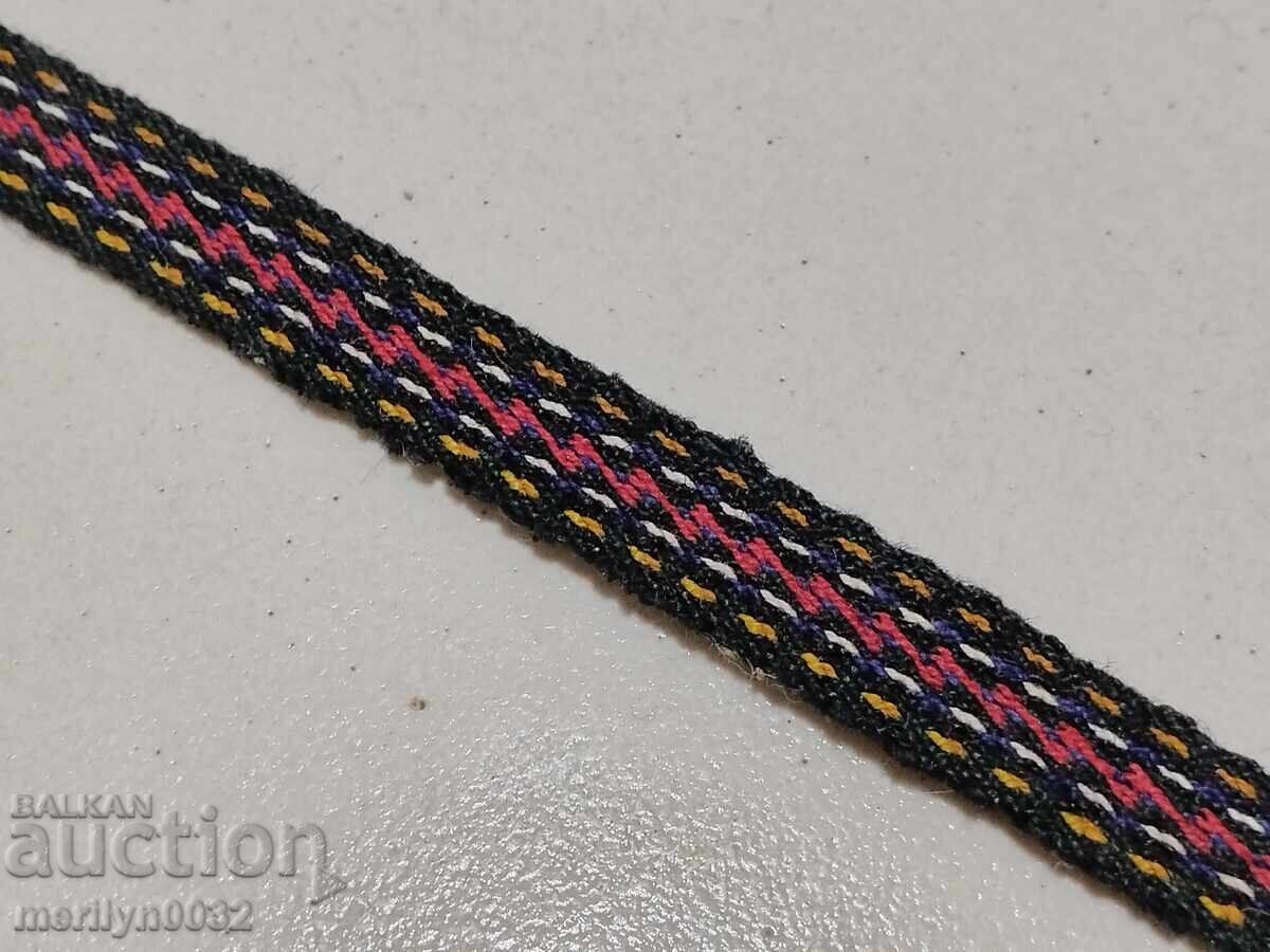 Old hand-woven belt 2.40 meters sash belt costume - 5