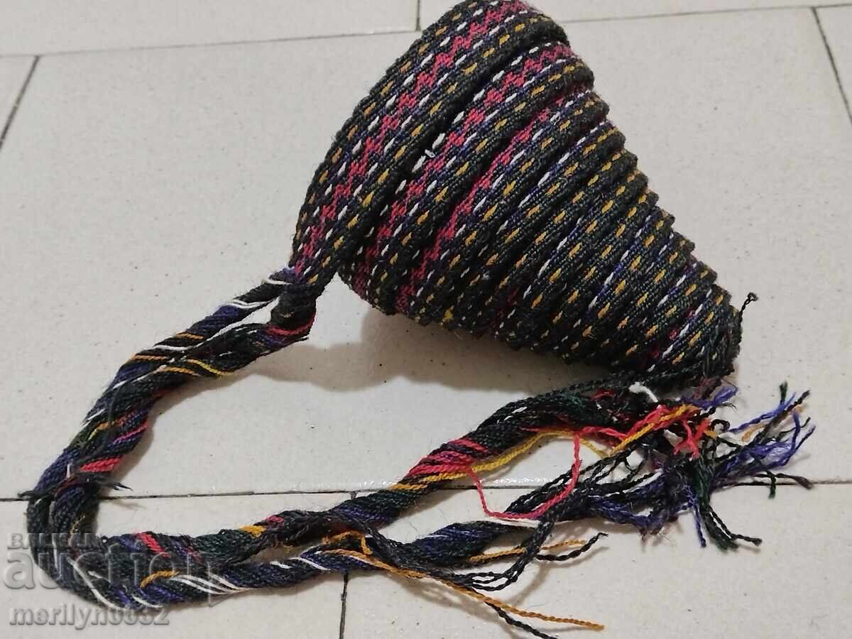 Old hand-woven belt 2.40 meters sash belt costume