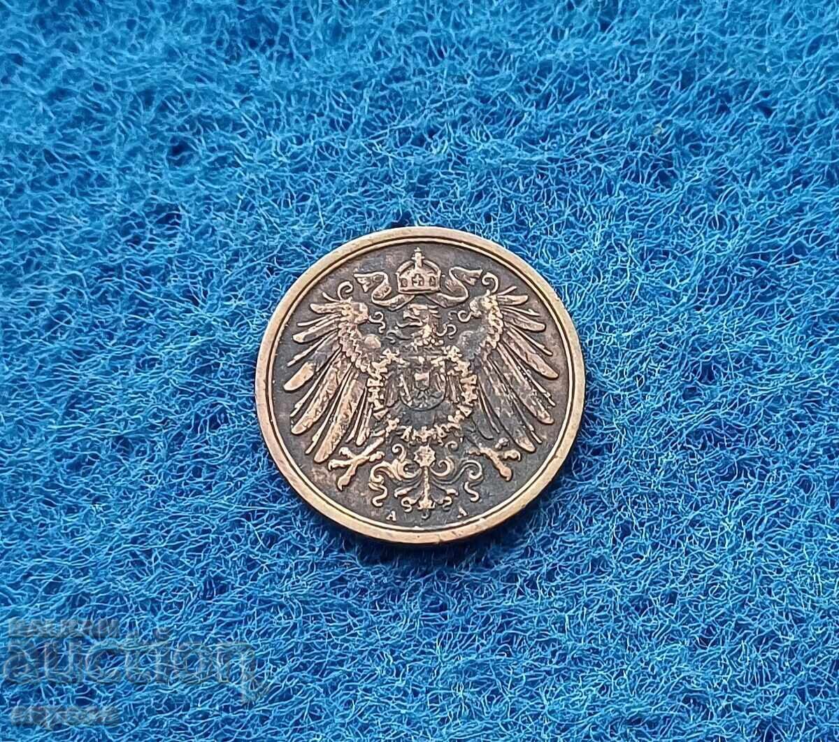 2 Pfennig Germany 1911/A with price € 1.40 | 2.74 BGN 2 Pfennig Germany 1911/A with price € 1.40 | 2.74 BGN