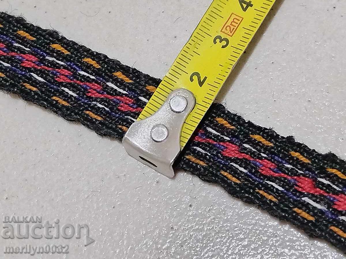 Licitație Vechi centură țesută manuală 2.65 metri curea brâu costum popular