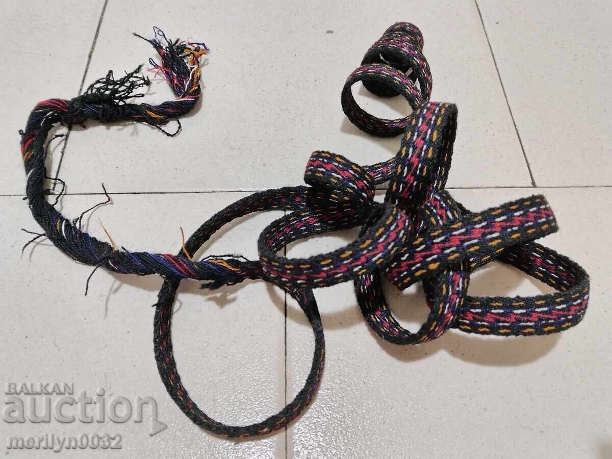 Vechi centură țesută manuală 2.65 metri curea brâu costum popular - 6