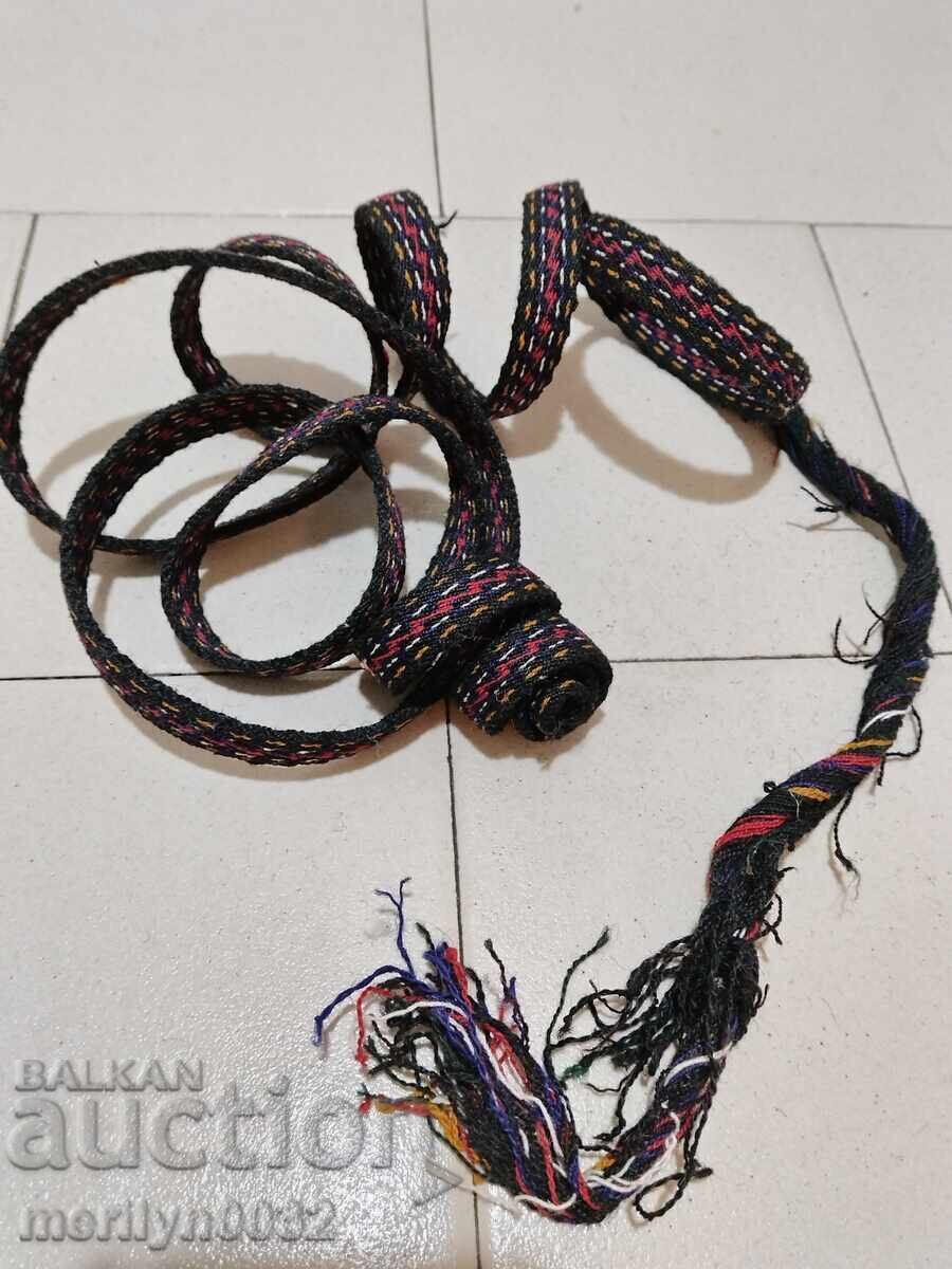 Vechi centură țesută manuală 2.65 metri curea brâu costum popular - 7