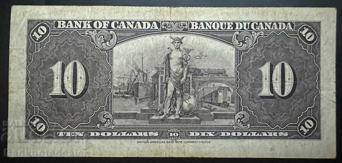 Canada 10 Dollar 1937 Pick 61b Ref 6500 Gordon-Towers with price 55.00 BGN | € 28.12