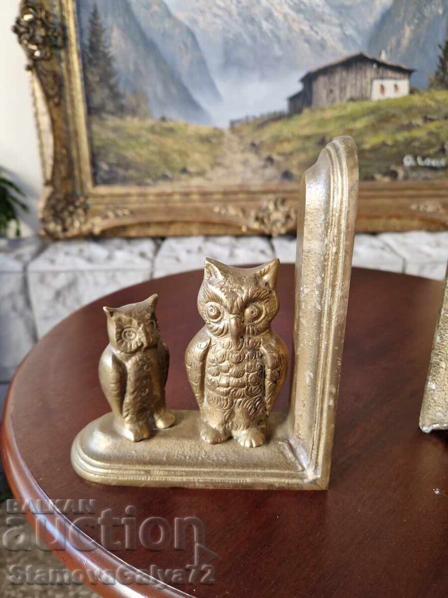 Εξαιρετικοί αντίκες αγγλικοί μπρούτζινοι βιβλιοστάτες - 5